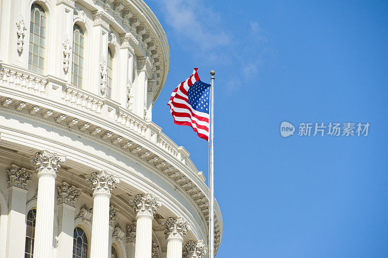 华盛顿特区国会山的日出