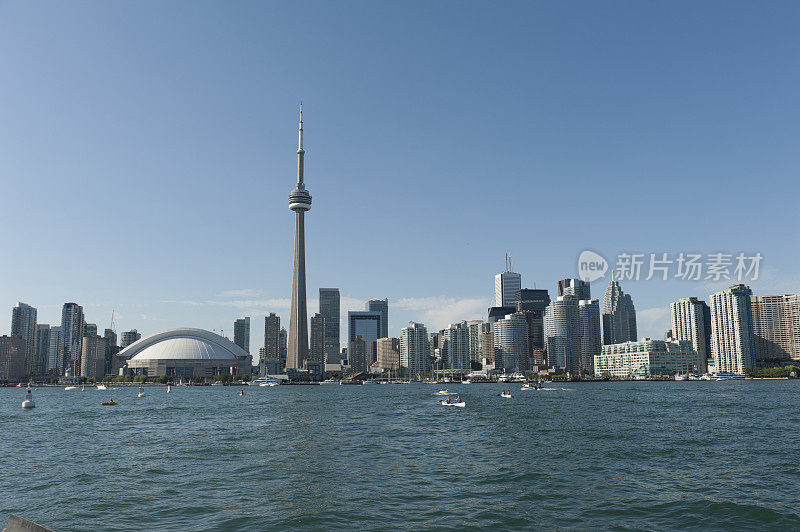 多伦多市中心的全景照片