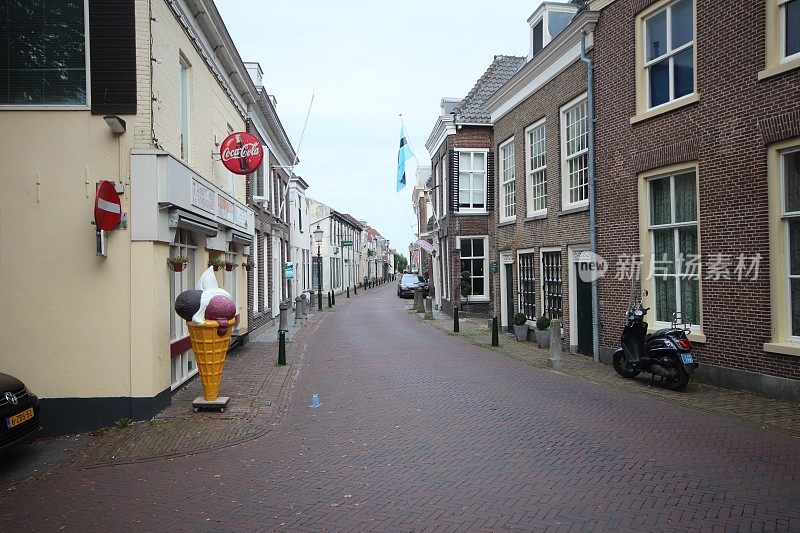 荷兰Moordrecht村的主要街道
