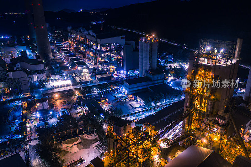 鸟瞰图电站、电站工业