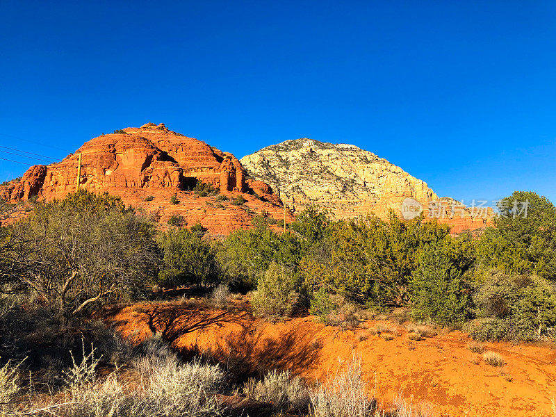 塞多纳，AZ:红石，蓝天