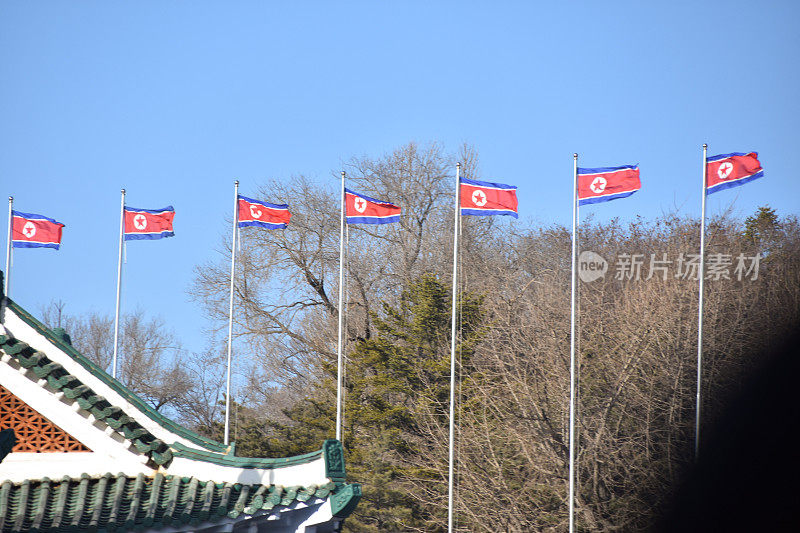 平壤的朝鲜国旗