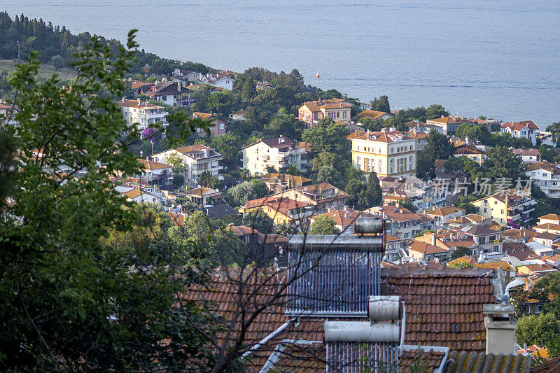 从海贝利亚达俯瞰美丽的城市是İstanbul，土耳其