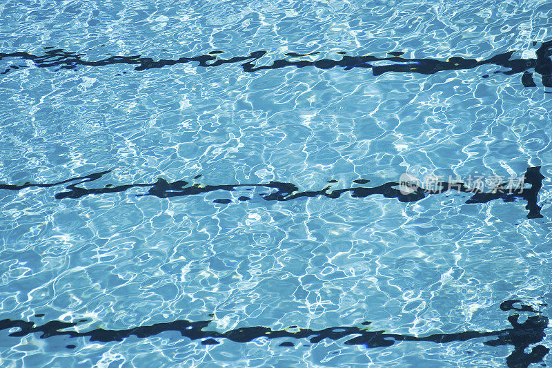 游泳池泳道水蓝色背景纹理图案
