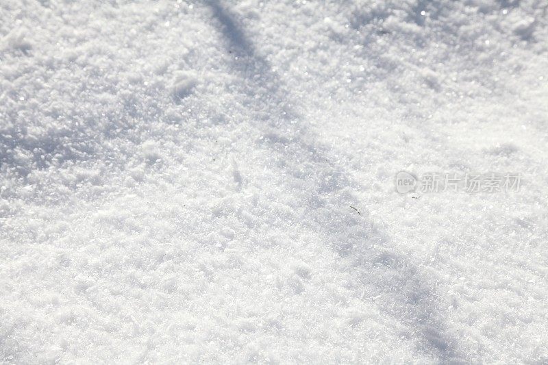 以雪为背景的冬季景观