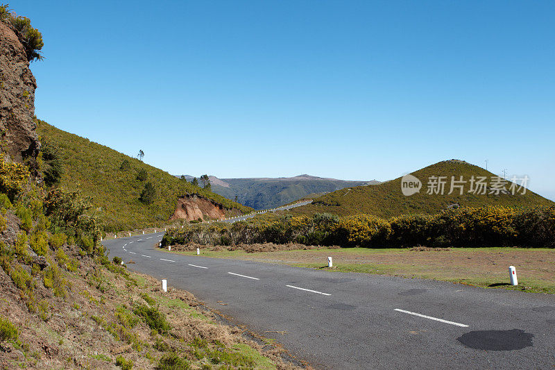 马德拉的山路。