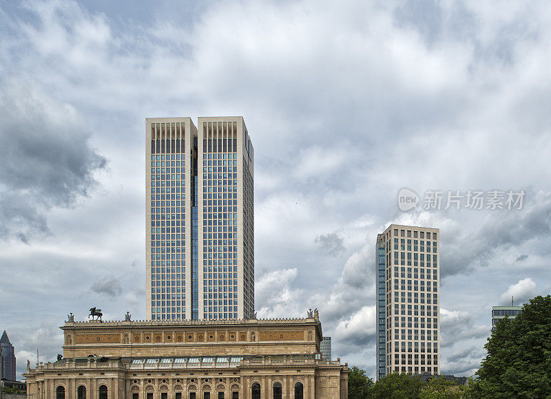 摩天大楼歌剧院，老歌剧院，法兰克福，德国