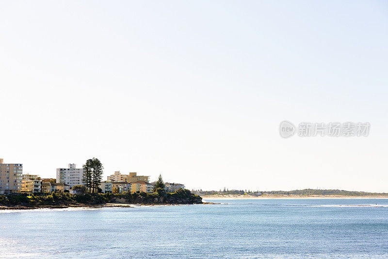 城市海岸线，克罗努拉悉尼郊区，背景与复制空间