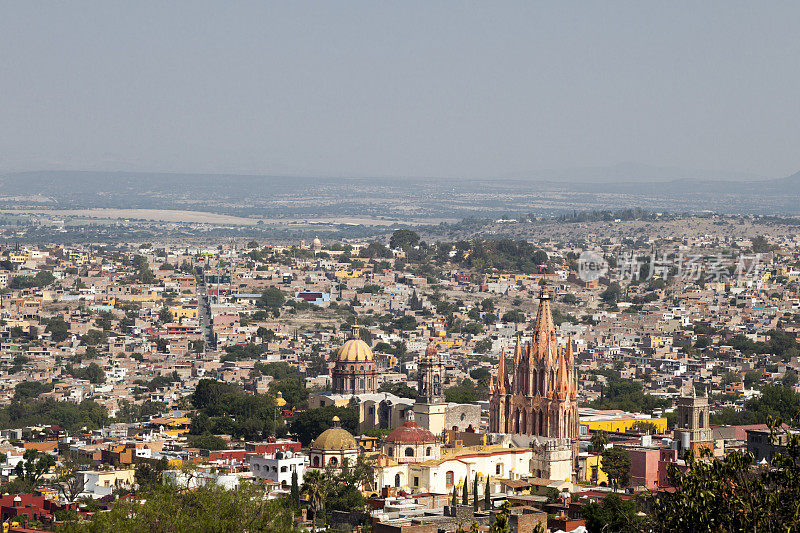 墨西哥圣米格尔德阿连德的全景