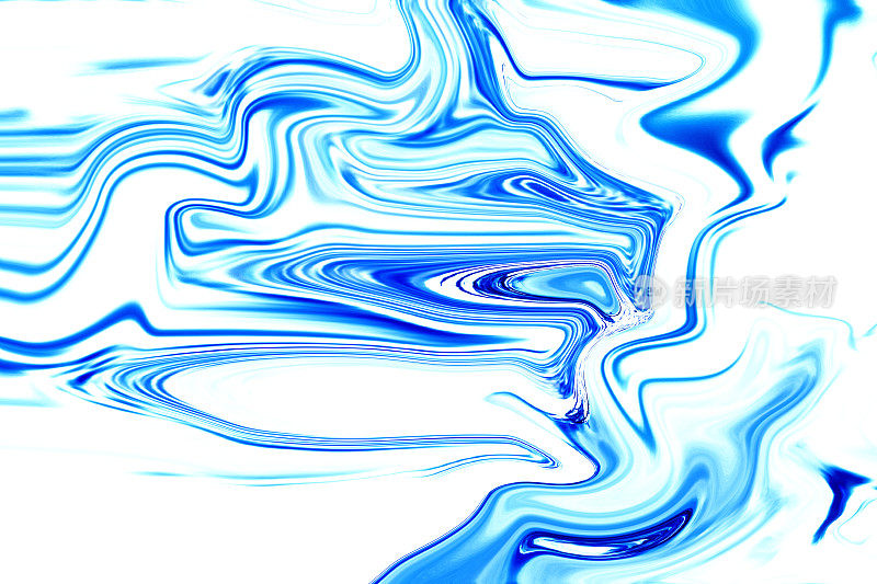 液体，水，抽象的蓝色背景