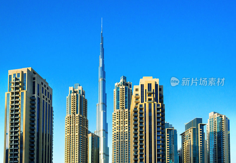 迪拜摩天大楼和哈利法塔