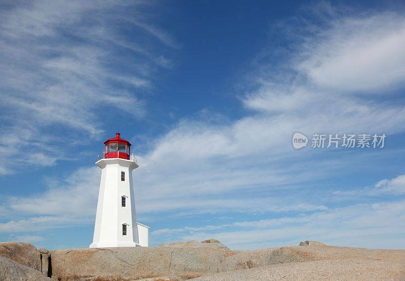 佩吉斯湾灯塔的风景