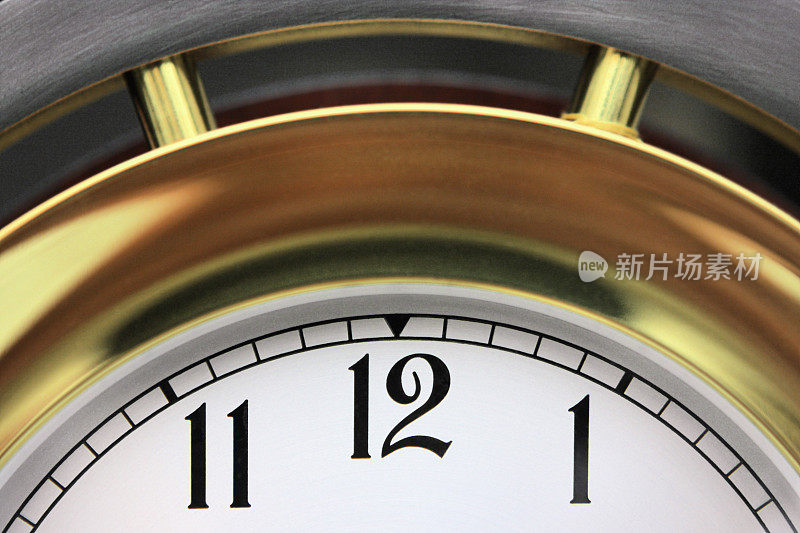 时钟面数字圆形黄铜计时器