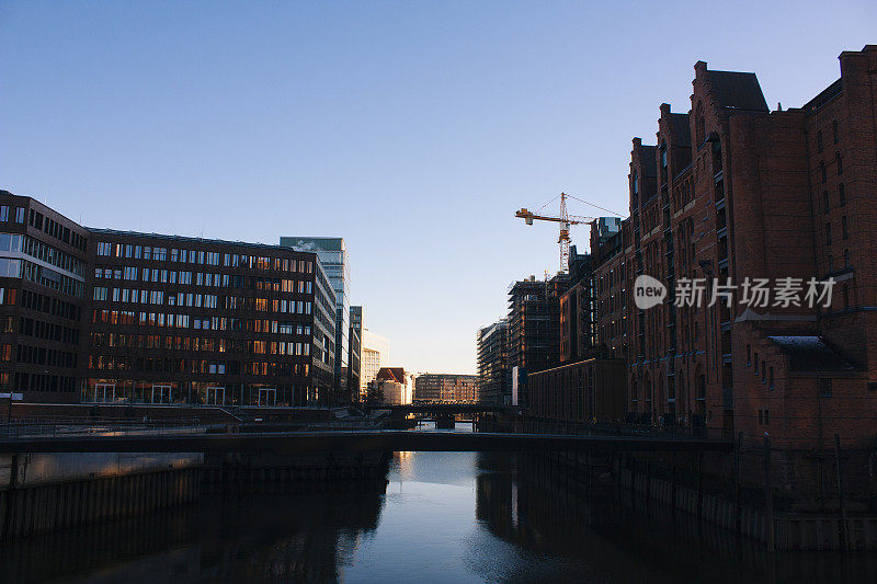 Speicherstadt，建筑外部的建筑