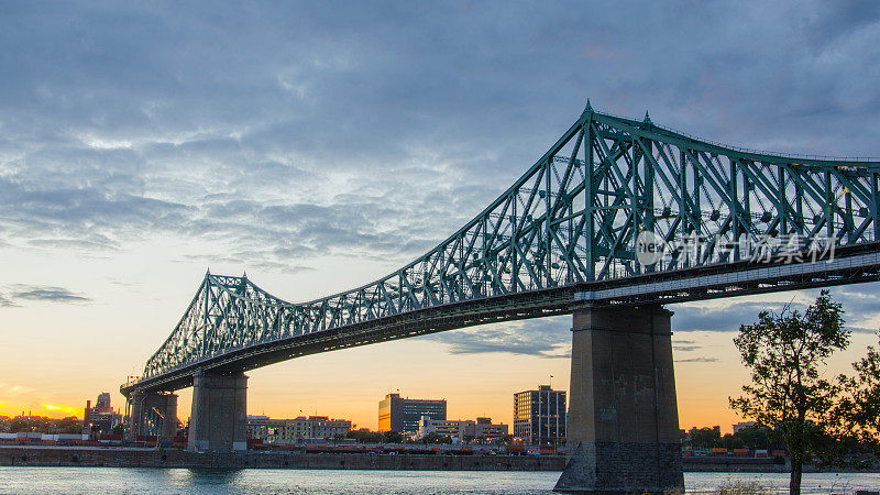 蒙特利尔，雅克卡地亚桥，建筑，圣劳伦斯河，魁北克，加拿大