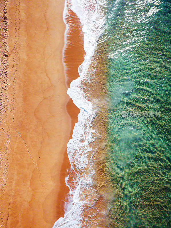 鸟瞰图的海滩在澳大利亚