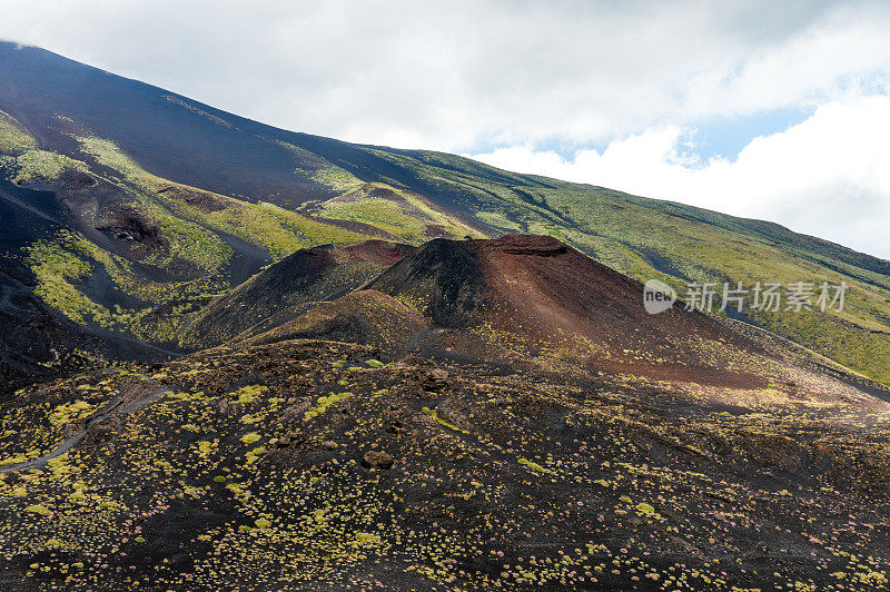 意大利西西里岛的埃特纳火山