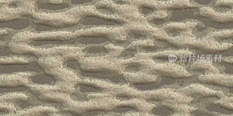 无缝沙漠沙子与水坑背景纹理