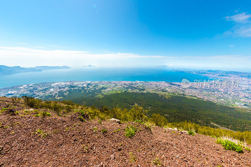 从维苏威火山到那不勒斯和卡普里岛