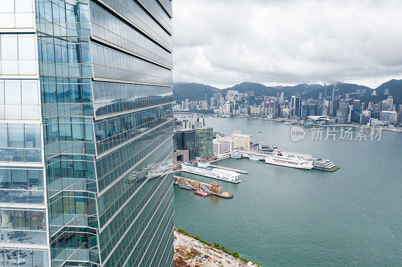 西九龙及维多利亚港全景