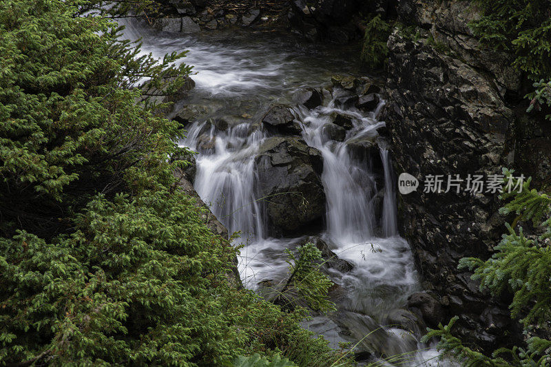 科罗拉多州西南部，沿着4x4土路的瀑布