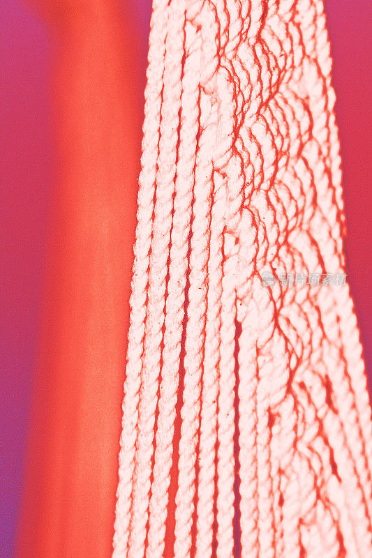 Macramé，绳子打结的背景