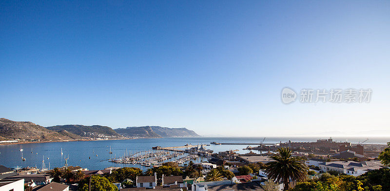 开普敦附近的西蒙斯敦海军基地全景