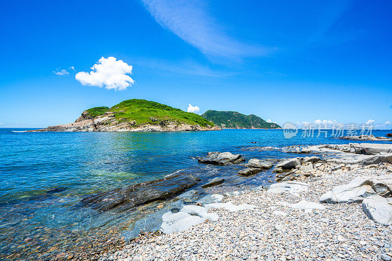 香港鹤咀地区的海景