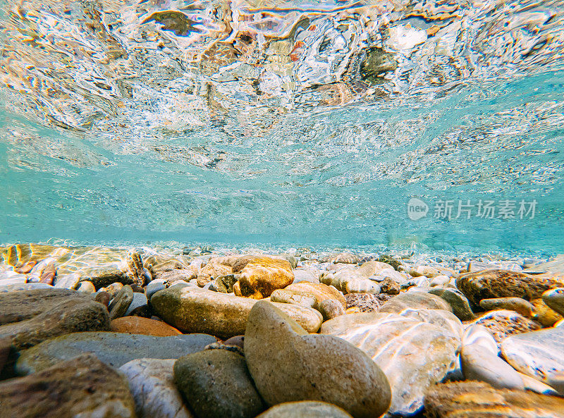 卵石滩水下景观