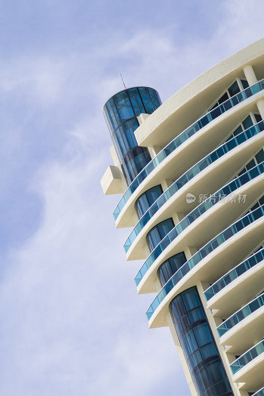 海洋驱动器的装饰艺术建筑在迈阿密海滩，南海滩，美国佛罗里达州