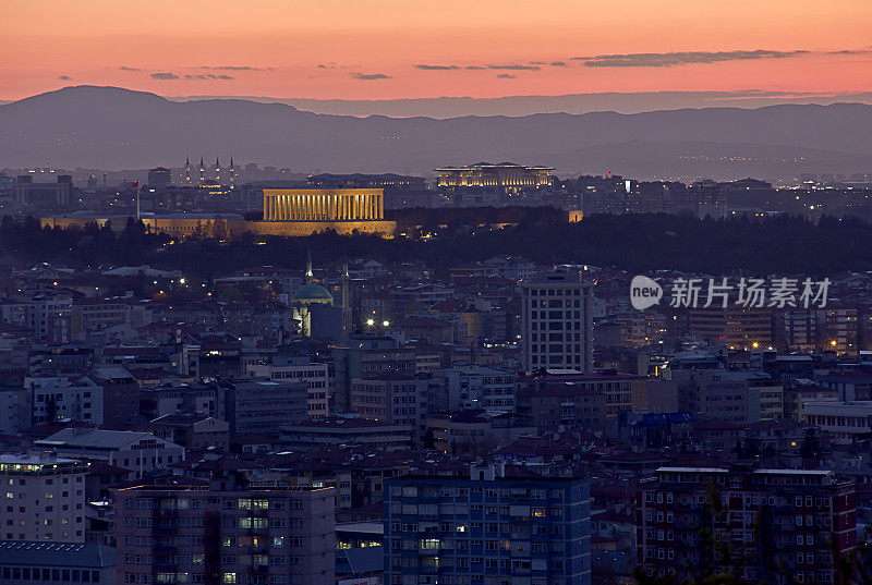 安卡拉全景与anitkabir和bestepe