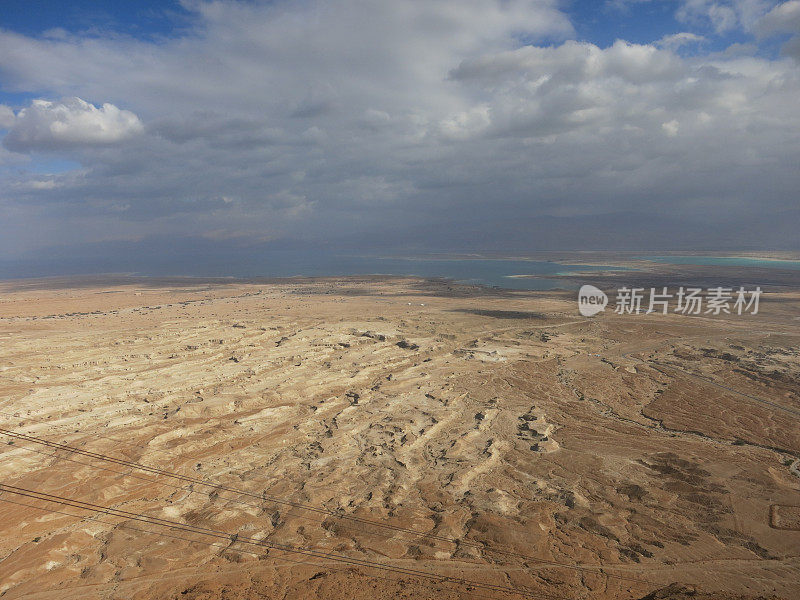 死海沙漠鸟瞰图