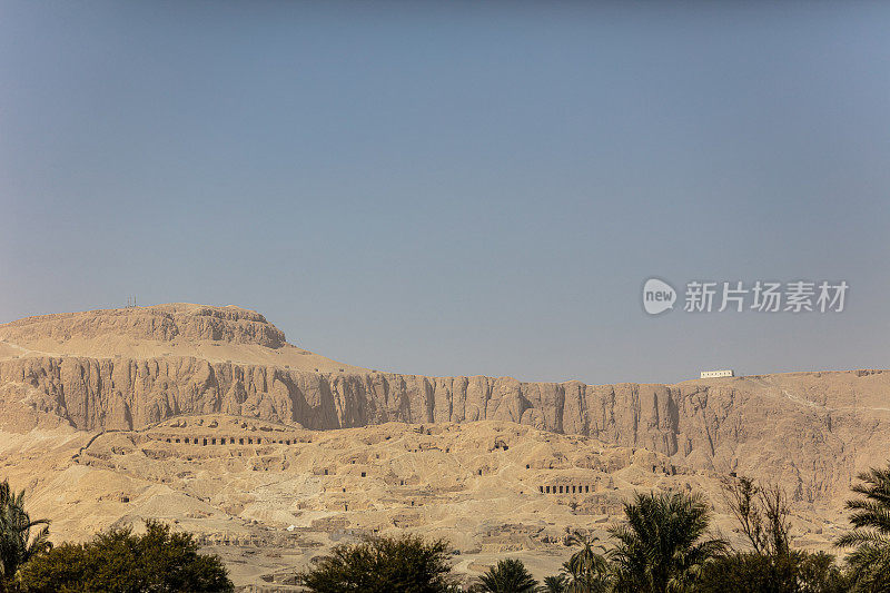 卢克索附近的埃及法老之城。古埃及法老的坟墓。国王和王后的山谷。法老的坟地在列王谷。
