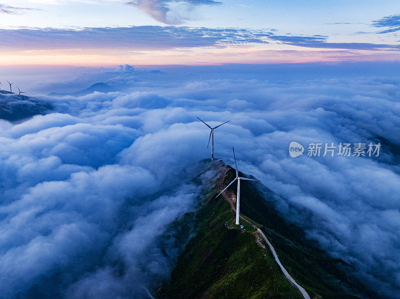 风动力云海日出