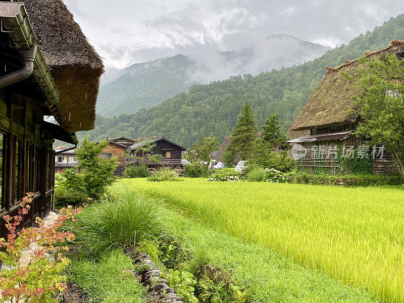 日本-白川古村-自然与建筑