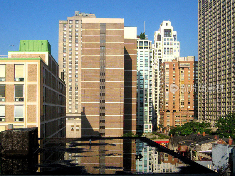现代高楼大厦，城市天际线。加拿大多伦多。