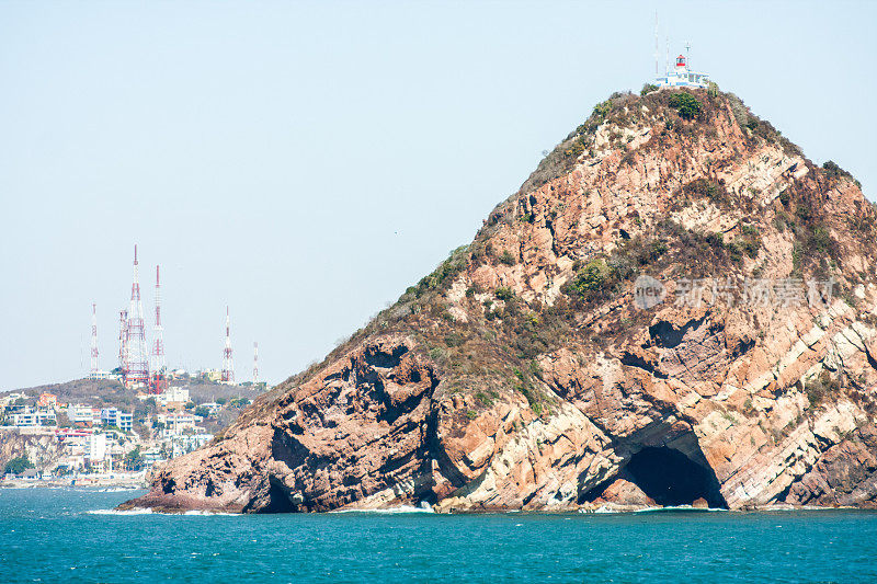 岩石和海洋Mazatlán