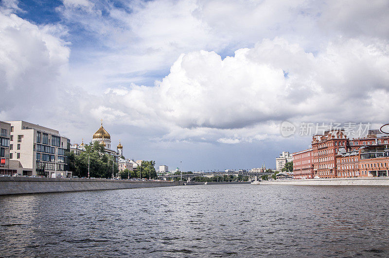 美丽的莫斯科河，俄罗斯