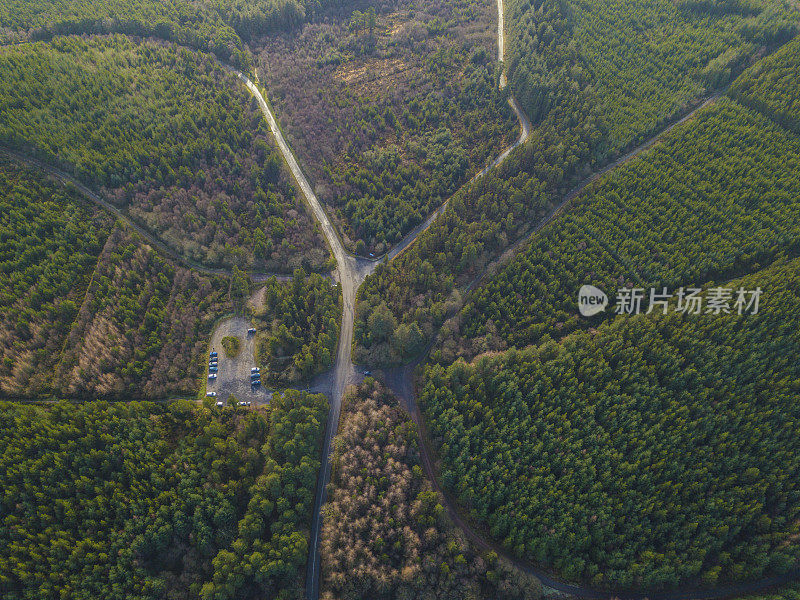 鸟瞰图的艾罗峡谷，蒂珀雷里，爱尔兰。