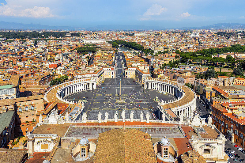 梵蒂冈城鸟瞰图