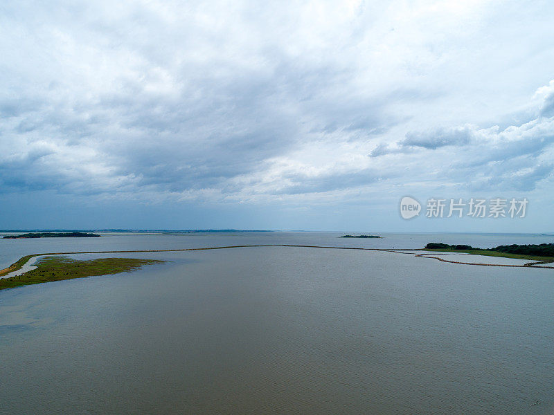 中国江西鄱阳湖航拍照片