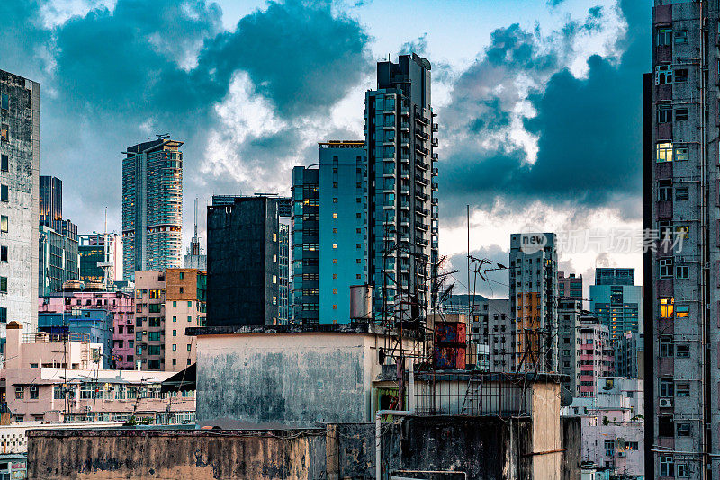 香港油麻地的住宅大厦