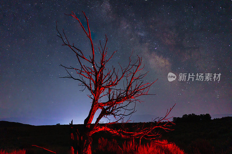 银河夜景天文摄影