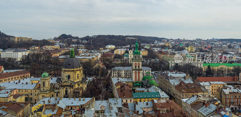 乌克兰古城鸟瞰图