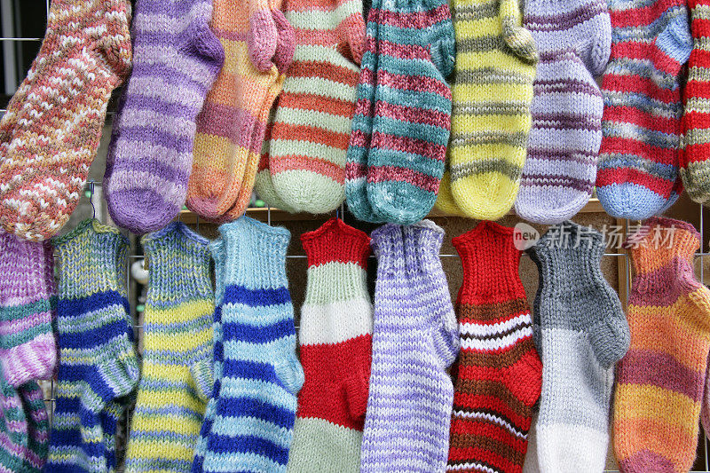 针织羊毛袜子