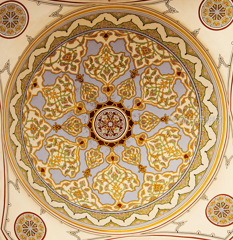 清真寺的伊斯兰几何图案