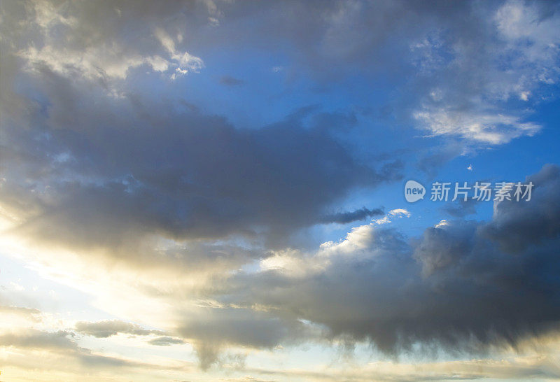 Cloudscape日落的天空