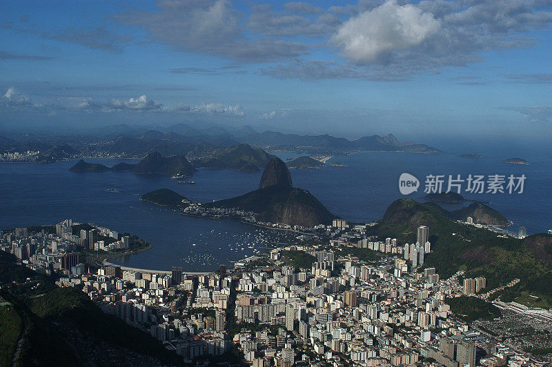 面包山的景色，里约热内卢