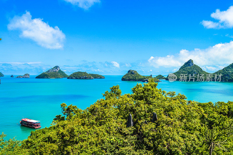 泰国美丽的海岸线和岛屿