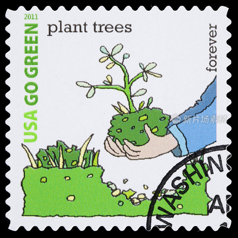 美国绿色植树邮票